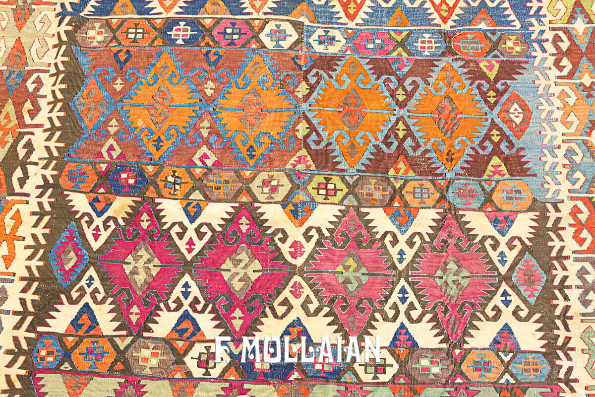 Long Antique Turkish Anatolian Kilim n°:98072355